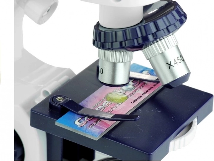 Kolm suurendusastet: 80×, 200×, 450×