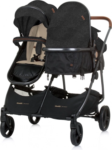 Twin stroller 2-in-1 Chipolino Duo Smart Blackberry