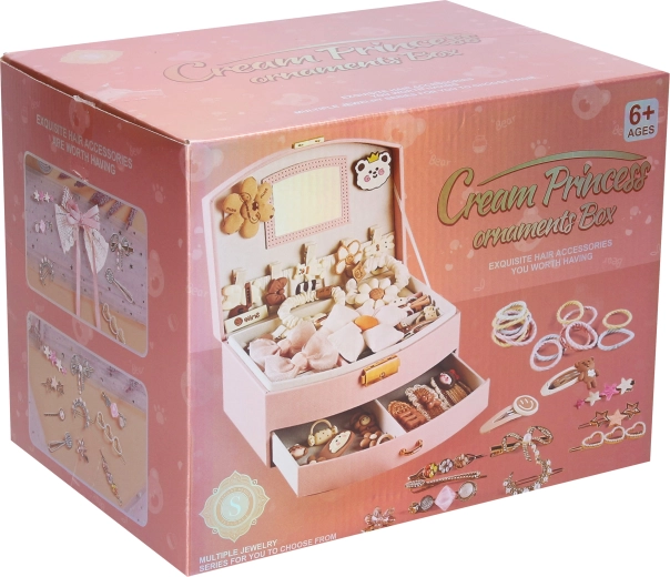 Jewelry box with hair accessories 20 cm