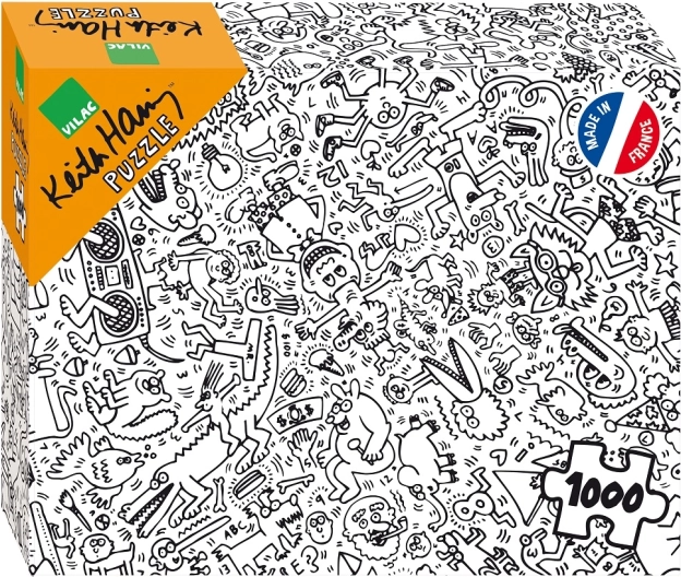 Mustvalge pusle VILAC KEITH HARING – 1000 tükki