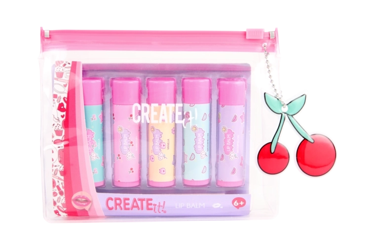 Huulepalsamite komplekt kotis 5 tk CREATE IT!