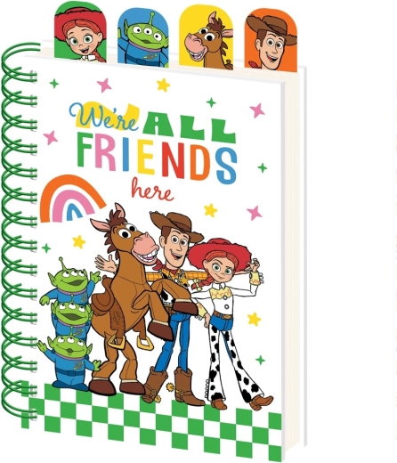Toy Story A5 spiral notebook with bookmarks