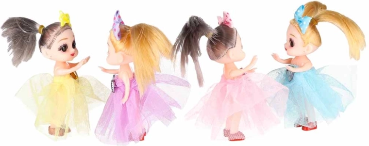 Colorful dresses with tulle skirts