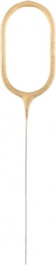 Gold sparkler number zero