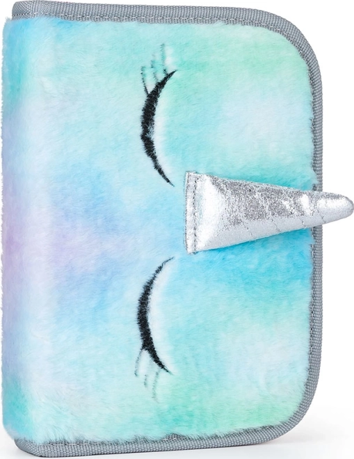 Pencil Case with Plush Surface Unicorn Oxybag