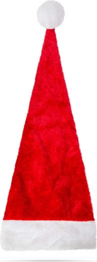 Plush St. Nicholas Hat, Red and White