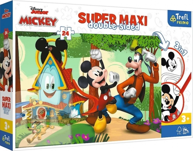Puzzle Super Maxi 24 tükki Rõõmus majake ja sõbrad MICKEY