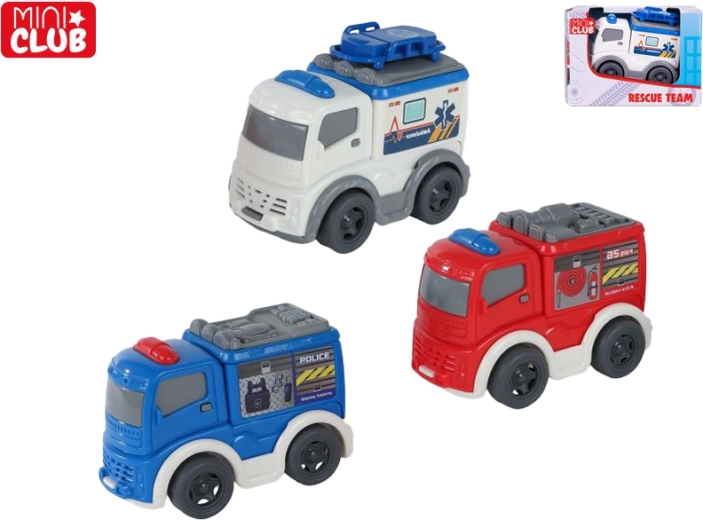 Mini Clubi päästesõiduk 8 cm vabajooksuga