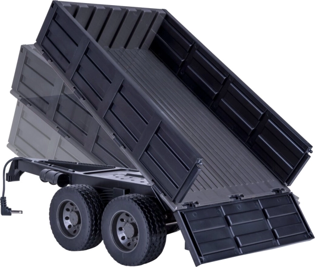 Dumping controlled from the tractor