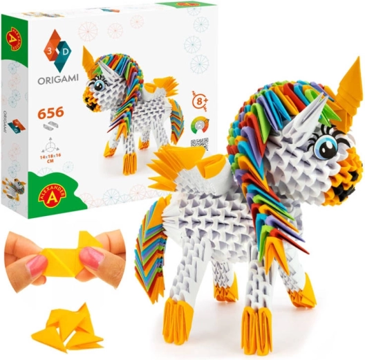 ALEXANDER 3D origami – ükssarv, 656 detaili