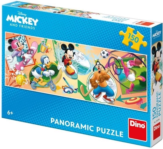 Panoramic Puzzle DISNEY Mickey and Friends – Sports, 150 Pieces