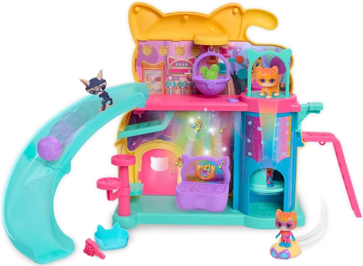 Disney Junior Super Kitties Purr'n'Play playset with figures