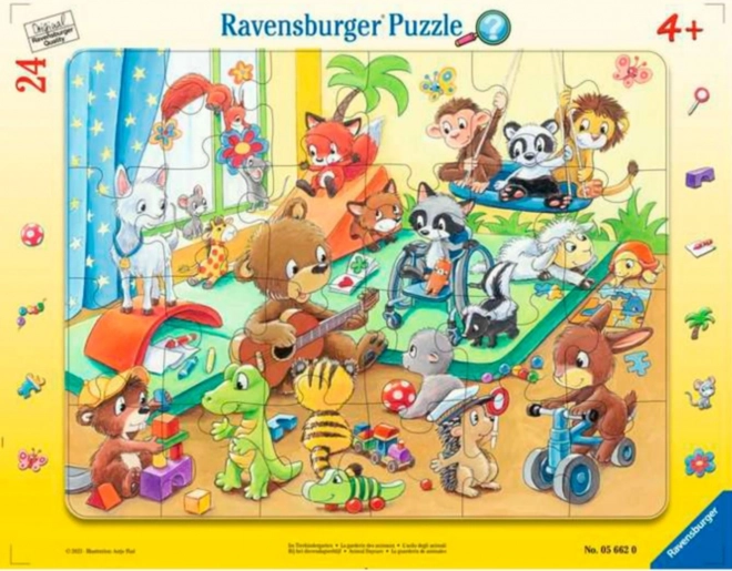 RAVENSBURGER Puzzle Animal Kindergarten 24 pieces