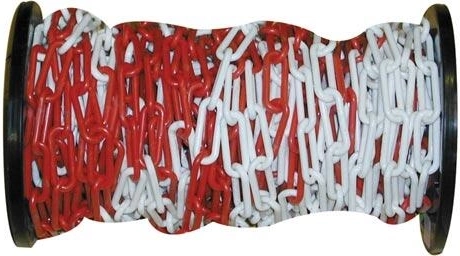 Red-white plastic safety chain 30 m