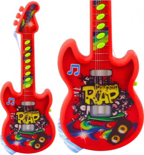 Kids' Electric Guitar with Melodies and Solfege - Red