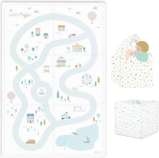 Play&Go EEVAA Tiloo foldable play mat and little house village - 1 piece