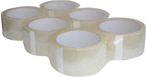 Pakkimisteip 25 mm × 66 m läbipaistev (6 tk)
