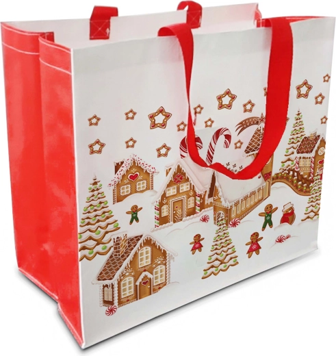 Gingerbread Village Shopping Bag 43 × 37 × 21.5 cm