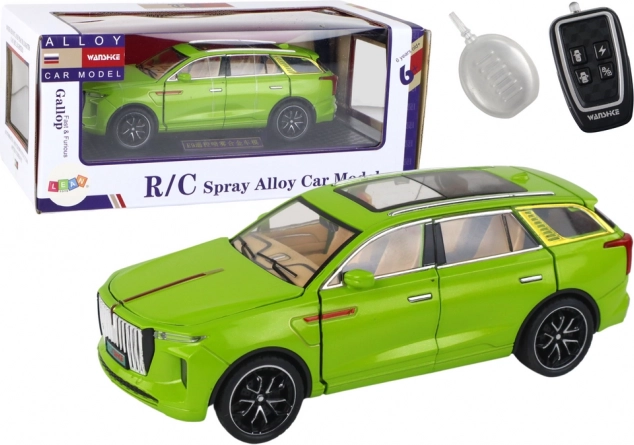 Model SUV Toy Car Green Color