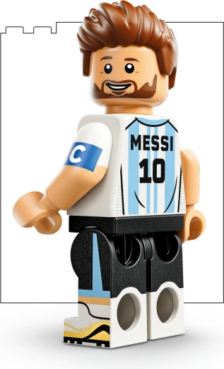 Lione Messi minifiguur ja jalgpallidetailid