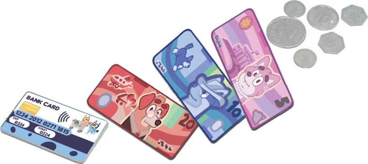 Raha ja maksekaart pakendis