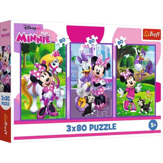 Pusle 3x80 Minnie ja sõbrad Disney Trefl
