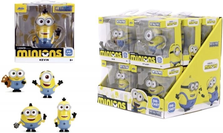 MINIONSi metallist kollektsioneeritav figuur 6,5 cm – Bob, Stuart, Kevin või Otto