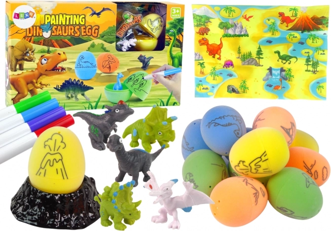 DIY komplekt dinosaurusemunade värvimiseks