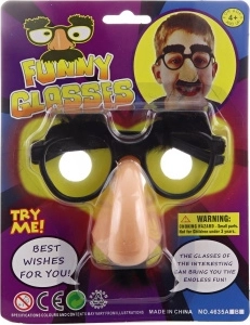 Carnival glasses with nose and mustache