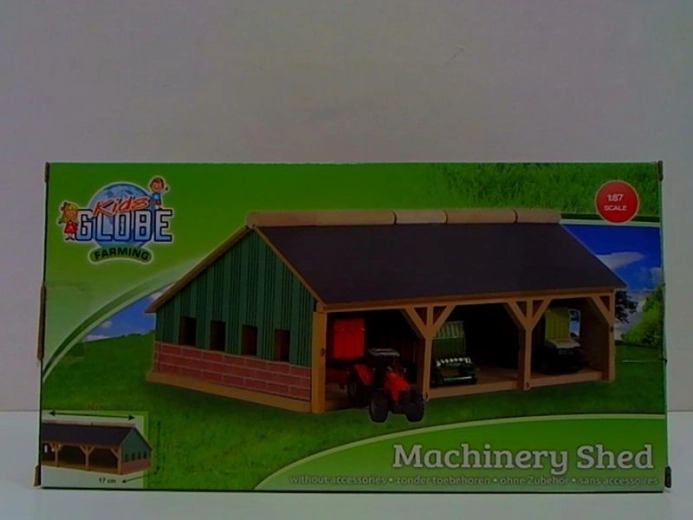 Puidust garaaž kolmele traktorile mõõtkavas 1:87