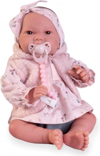 Realistlik beebinukk Sweet Reborn Nica tekstiilkehaga 42 cm