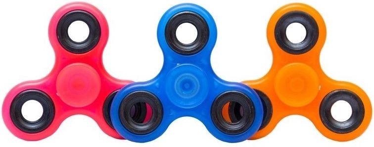 Fluorestseeruv fidget spinner 7,5 cm - 1 tk