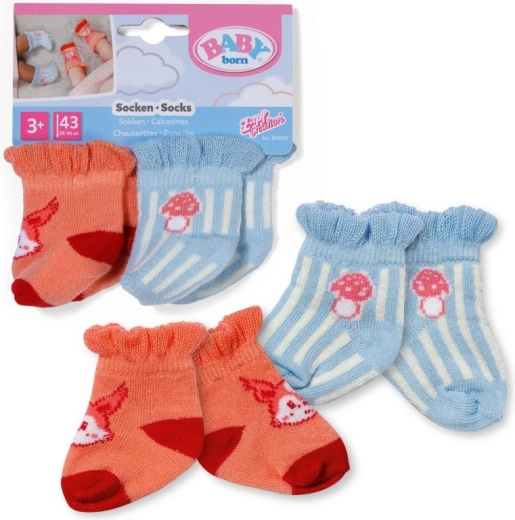 BABY born pastel socks for dolls (2 pairs) 43 cm