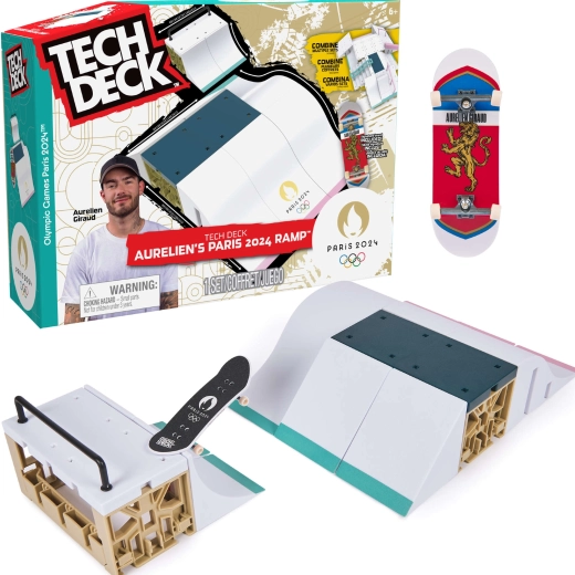 Tech Deck rampa Aurelien Giraud Paris 2024 fingerboardiga