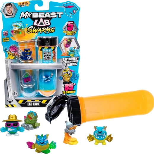 MRBEAST Lab Swarms Atomic Lab Pack – 5 üllatusfiguuri komplekt