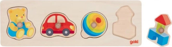 Wooden Puzzle Insert My Toys Goki