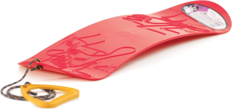 Punane snowboardikujuline kelk