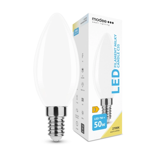 LED-küünlapirn E14 7 W soe valge Modee Smart Lighting Milky Candle C35