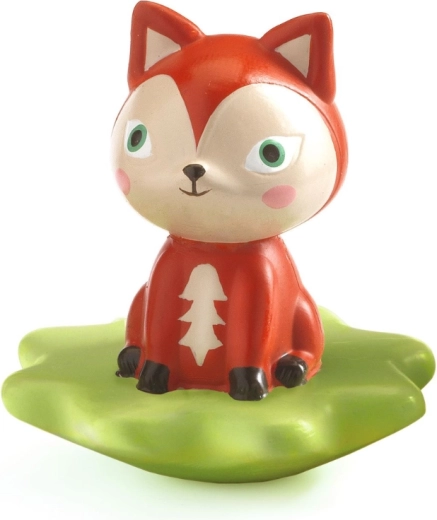 Adorable fox on a stable base