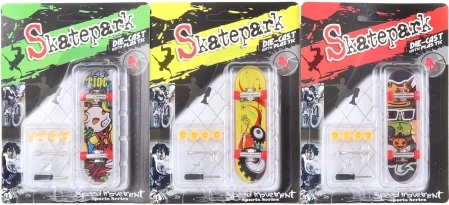 Screw-together mini skateboard with accessory set
