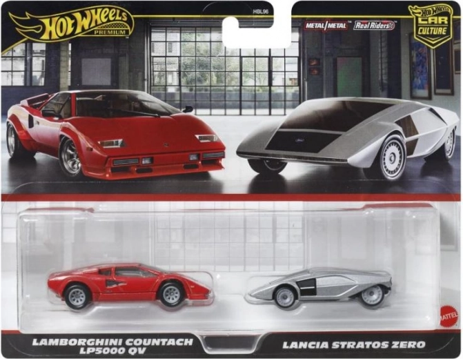 Hot Wheels premium twin pack – Lancia and Lamborghini 1:64