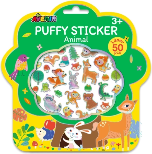 Puffy 3D Stickers – Animals