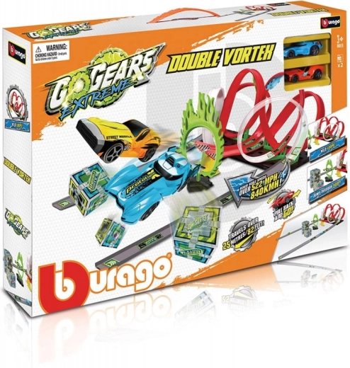Autorada Bburago GoGears Extreme Vortex koos loopide ja tuleringiga