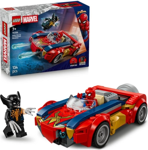 Ämblikmehe auto vs venomiseeritud Wolverine – LEGO Marveli komplekt