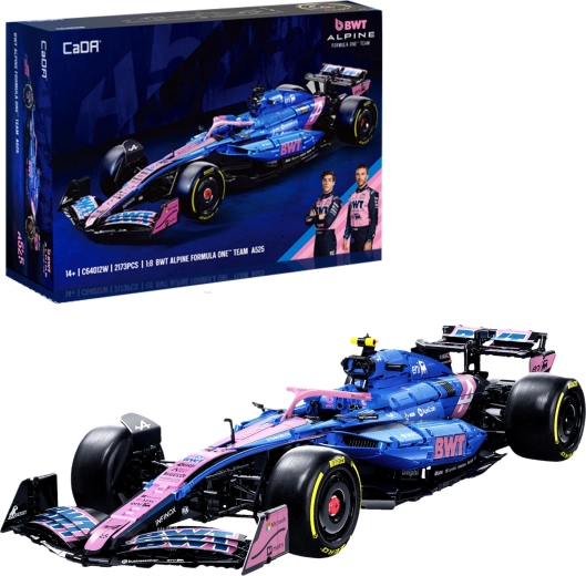 CaDA BWT ALPINE F1 A525 Building Set – 1:8 racing single-seater, 2,173 pieces