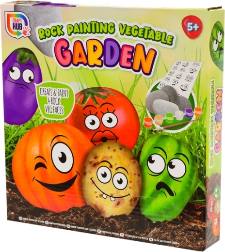 Creative Rock Painting Set - Vegetable Garden