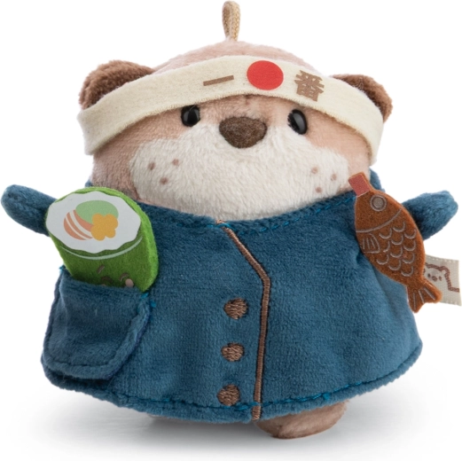 NICI MyMochi Otter Jiro 8 cm with sushi and chef costume in gift packaging