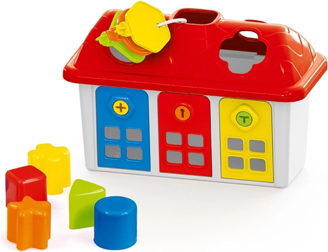 Shape-Sorting House with Lockable Doors