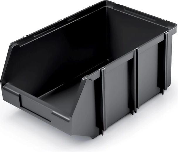 Plastist hoiukast 6,7 l, must, virnastatav