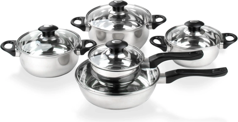 GLORY 10-Piece Stainless Steel Cookware Set